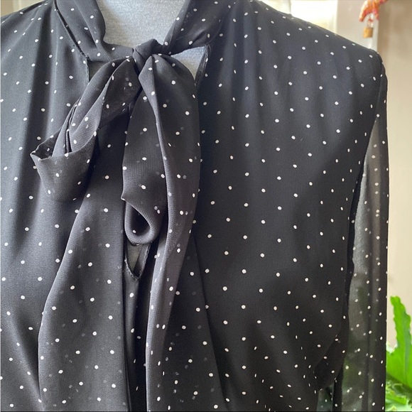 Zara Black Polka Dot Dress - Picture 3 of 6